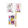 Agenda de notas con broche blanca style X 12 unidades
