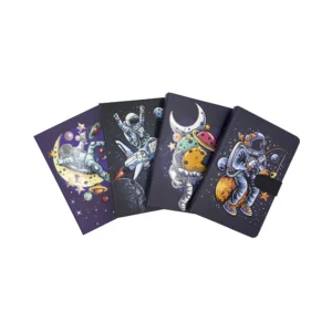 Agenda de notas con broche astronautas X 12 unidades