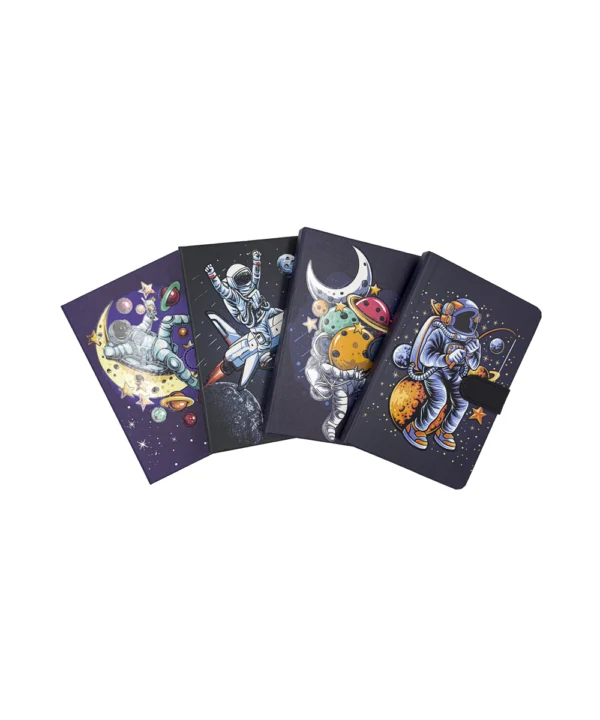 AG808-19_1 Agenda de notas con broche astronautas