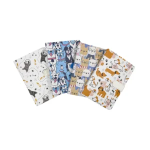 Agenda de notas con broche perros X 12 unidades