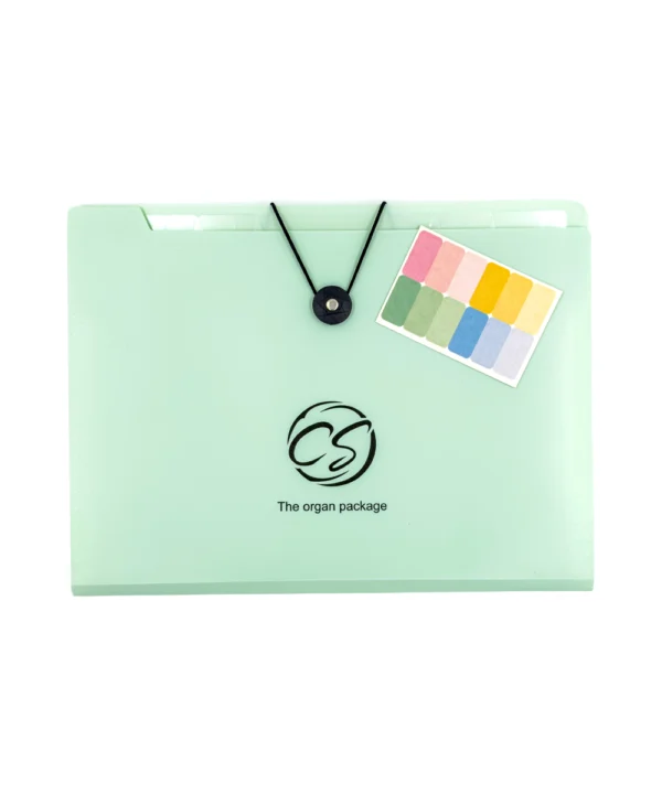 Sobre plástico colores carta 12 bolsillos