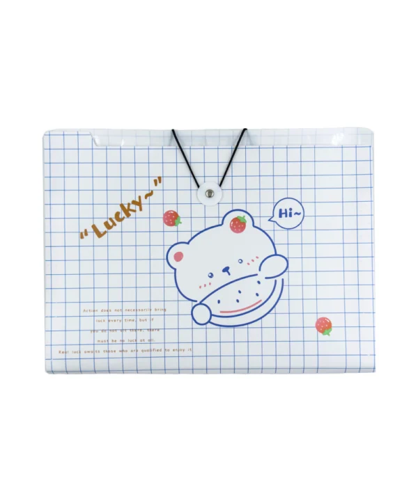 Sobre plástico Osos carta 12 bolsillos