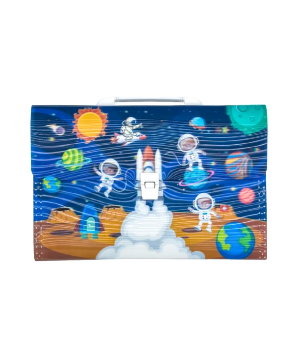 Folder astronautas oficio 12 bolsillos X Unidad