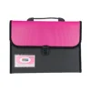 Folder negro tapa color Carta 12 bolsillos X Unidad