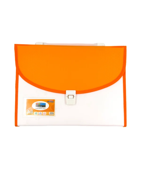 Folder blanco tapa color Carta 13 bolsillos X Unidad