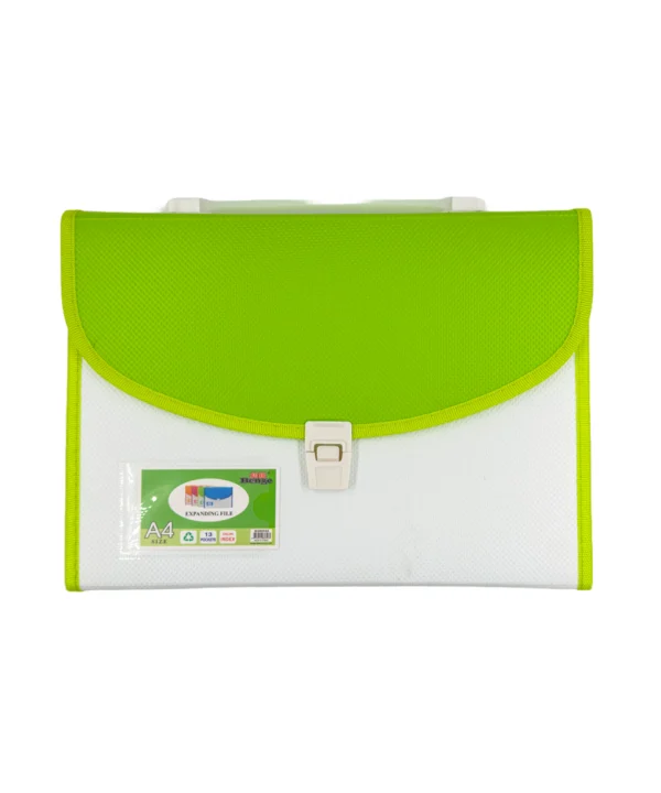Folder blanco tapa color Carta 13 bolsillos X Unidad