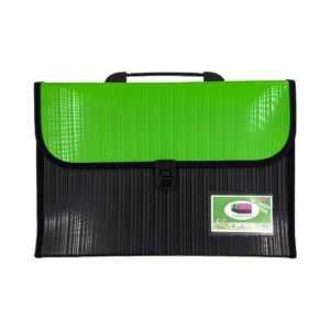 Folder negro tapa color Oficio 12 bolsillos X Unidad