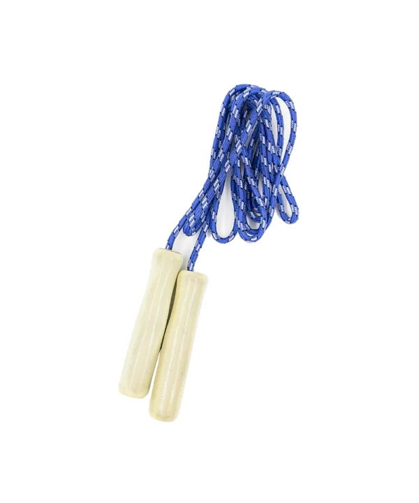 Cuerda para saltar mango madera X Unidad