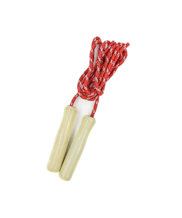 Cuerda para saltar mango madera X Unidad