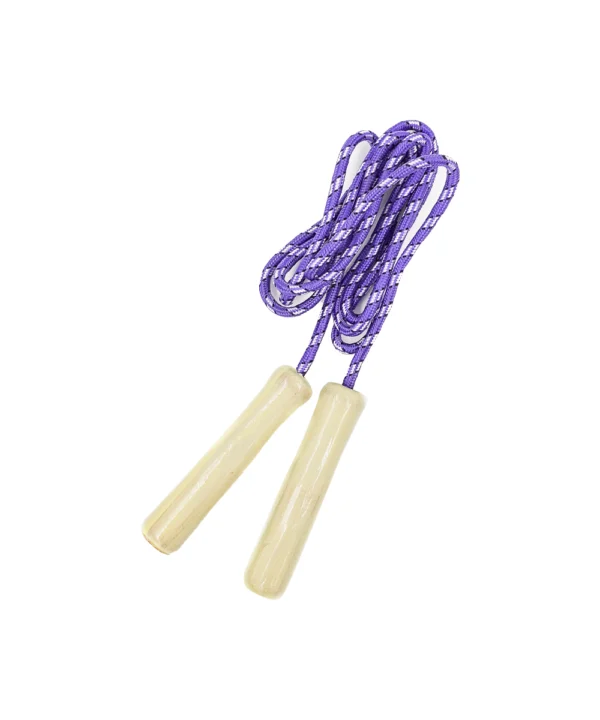 Cuerda para saltar mango madera X Unidad