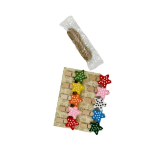Clip madera estrella X 10 unidades