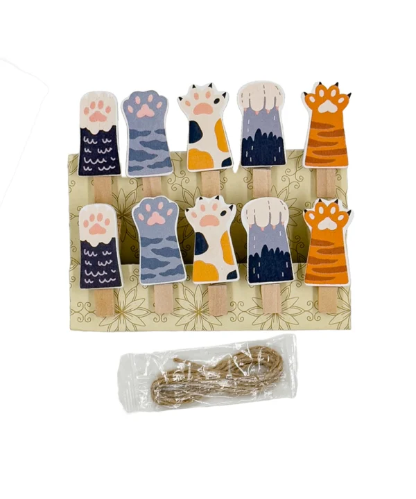 Clip madera pata de gato