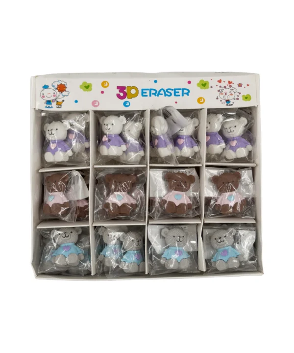 Borrador oso peluche X 48 unidades