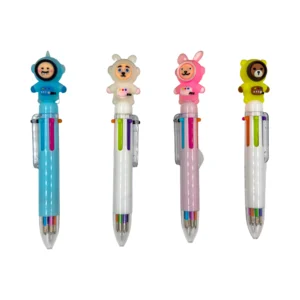HLL019-9_2 Bolígrafos de 6 minas con motivos de animales disfrazados
