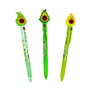 HLL8013-3_2 Bolígrafos con motivo de aguacate