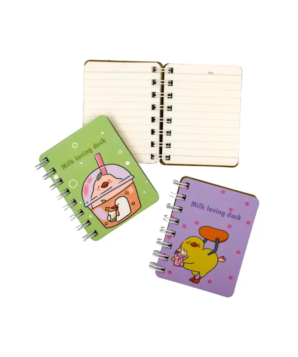 Libreta de notas pato argollada X Unidad