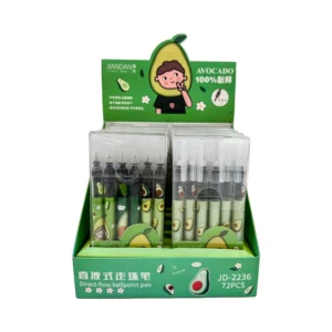 Set X 6 bolígrafos en gel aguacate