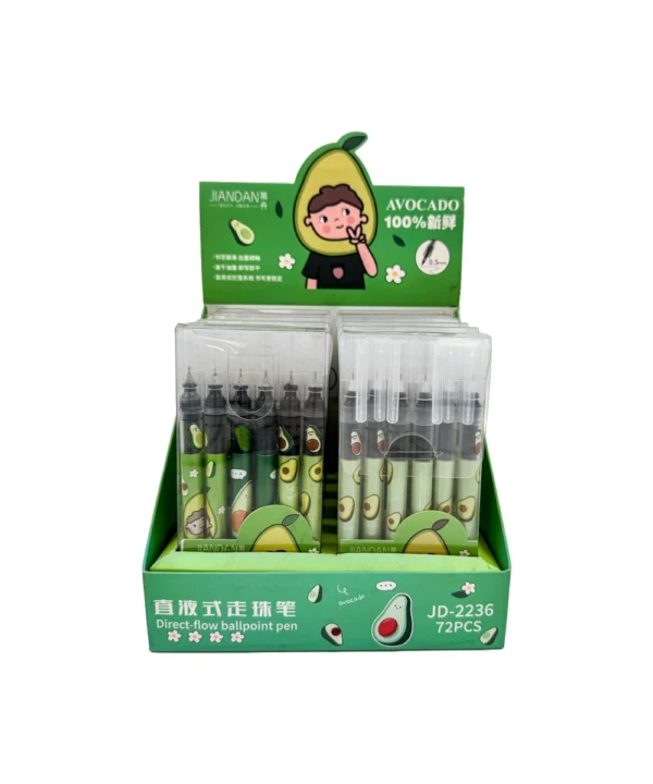 Set X 6 bolígrafos en gel aguacate
