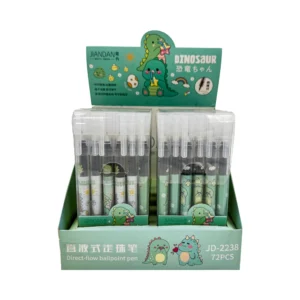 Set X 6 bolígrafos en gel dinosaurio
