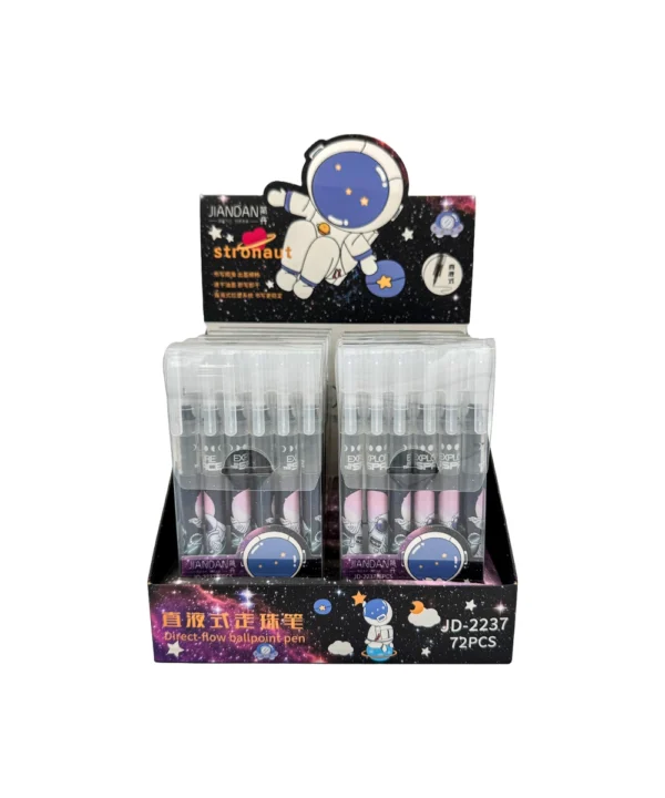 Set X 6 bolígrafos en gel astronauta