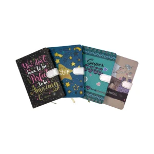 Agenda de notas con broche variadas X 12 unidades