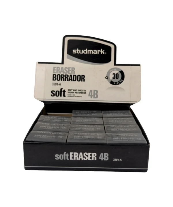 Caja X 48  borradores en barra negro