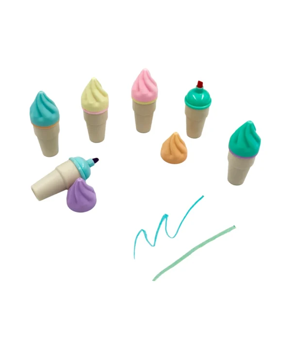 Set X 6 resaltadores helado