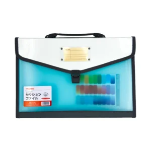 Folder con transparencia Oficio 12 bolsillos X Unidad
