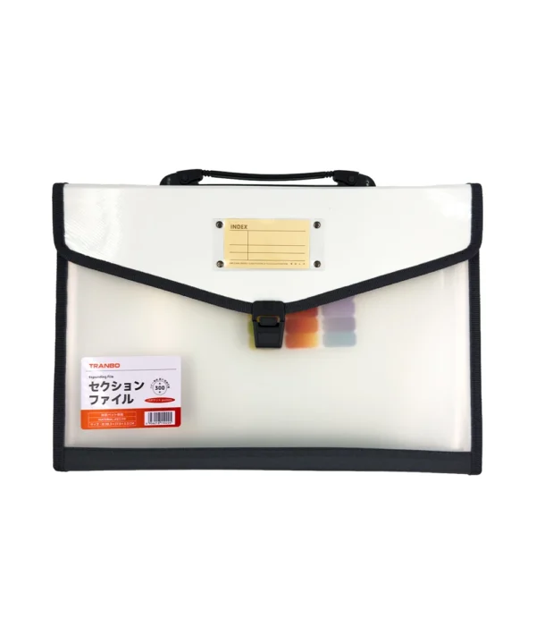 Folder con transparencia Oficio 12 bolsillos X Unidad