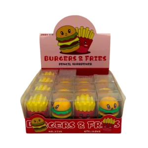 Sacapuntas comida rápida caja X 16 unidades