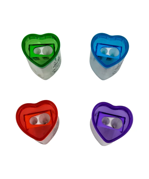 Sacapuntas doble corazón X 24 unidades