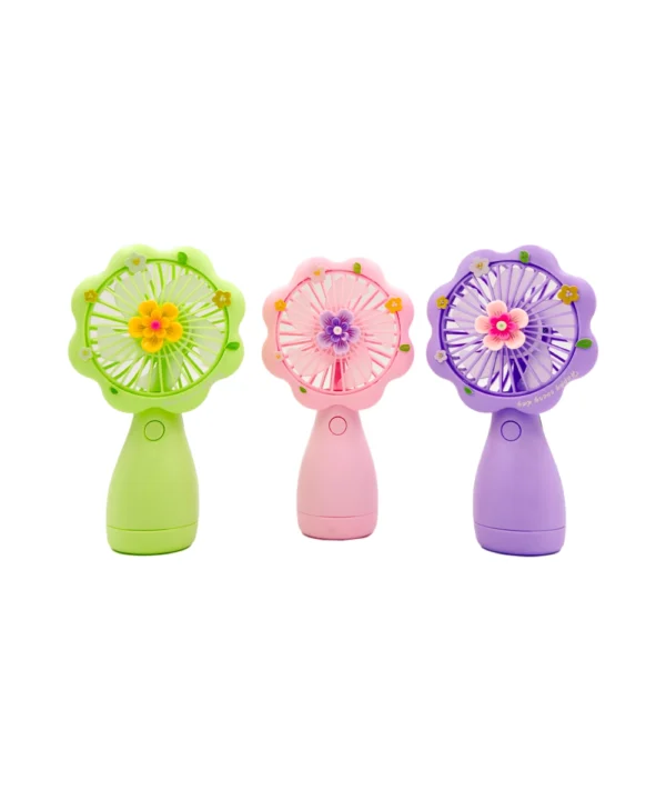 Ventilador flores colores X Unidad