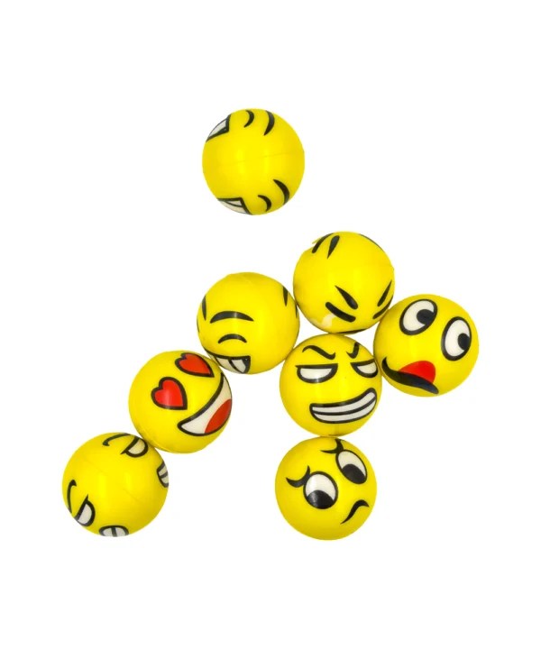 Pelota antiestrés emoji X 12 unidades