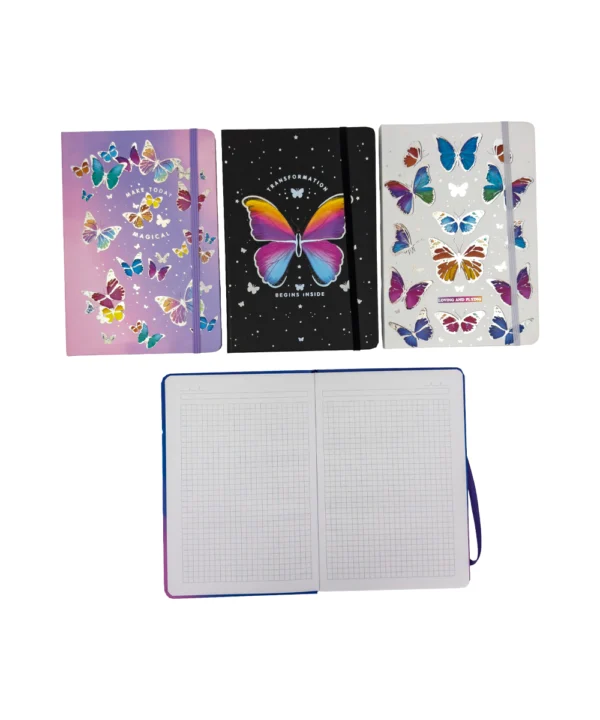 Agenda de notas mariposas X 12 unidades
