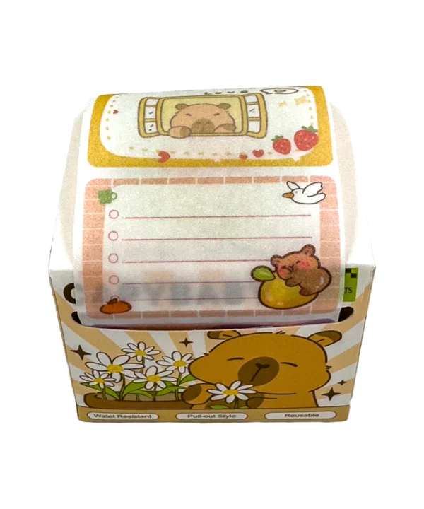 Caja de notas adhesivas Capibara X 12 unidades