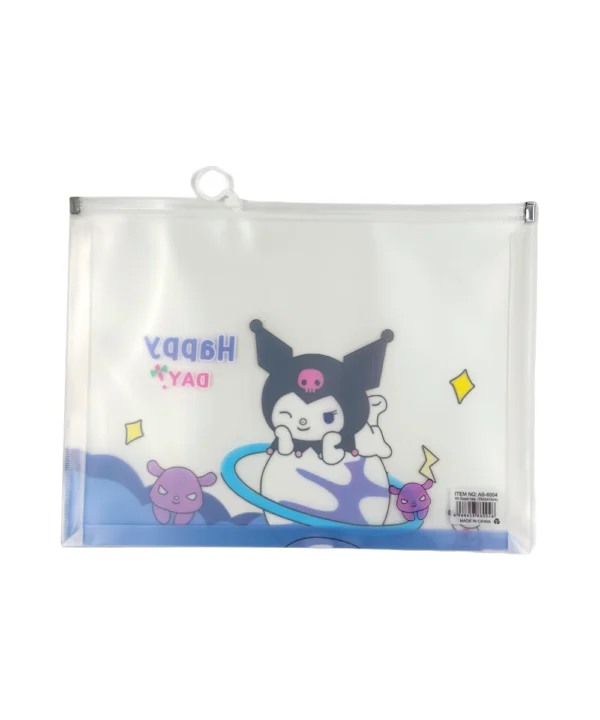 Sobre plástico A4 Kuromi X 12 unidades