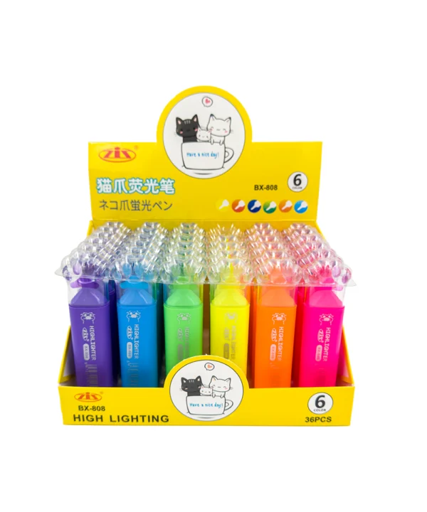 Resaltador huella gato fluorescente