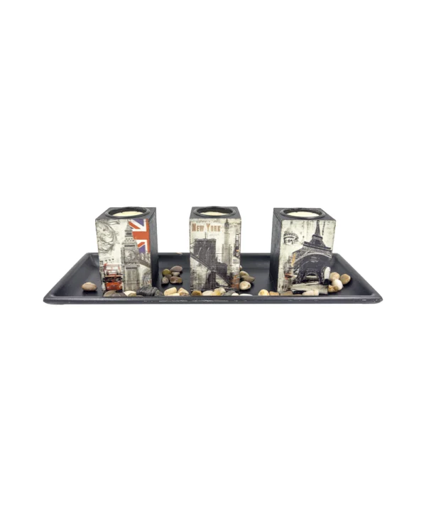 Velas led paises Set X3