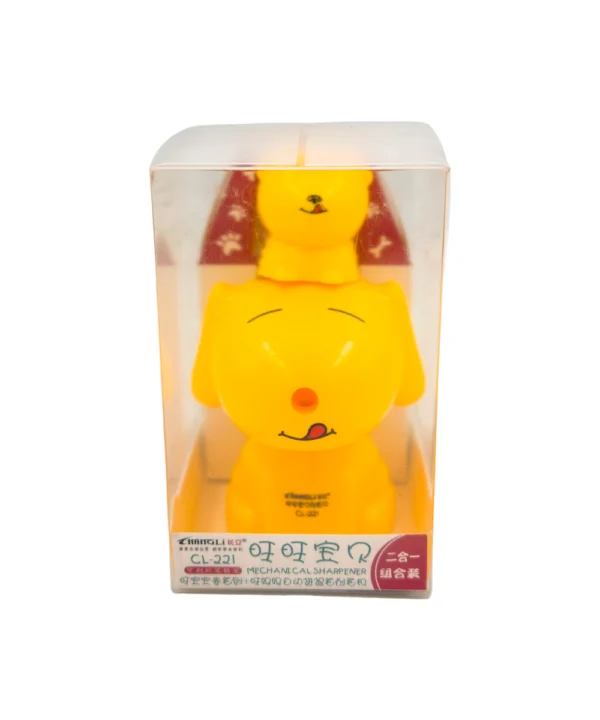 Sacapuntas de mesa doble perro