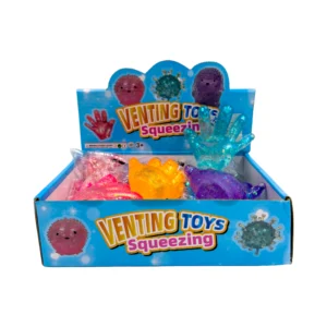 Muñeco goma antiestrés mano X 12 unidades
