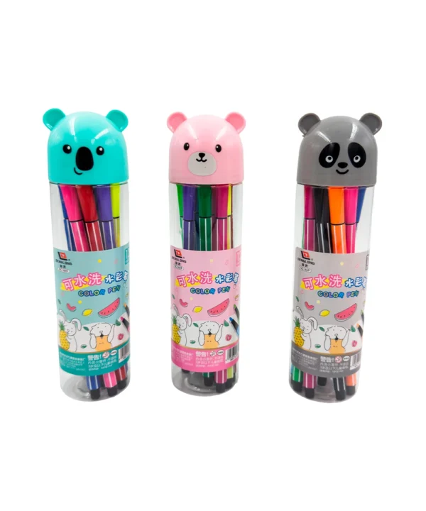 Set X 12 Plumones osos