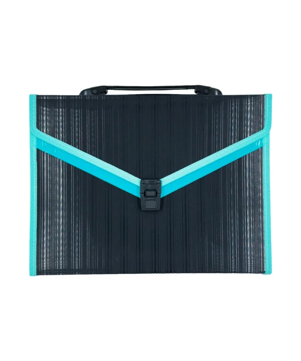 F8822_1 Folder negro carta 13 bolsillos