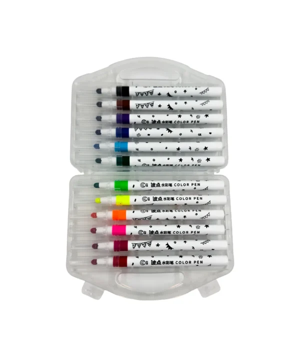 Set X 12  Estuche de plumones