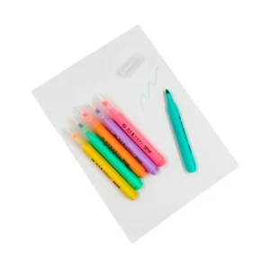 Set X 6 resaltadores pastel
