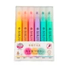 Set X 6 resaltadores pastel