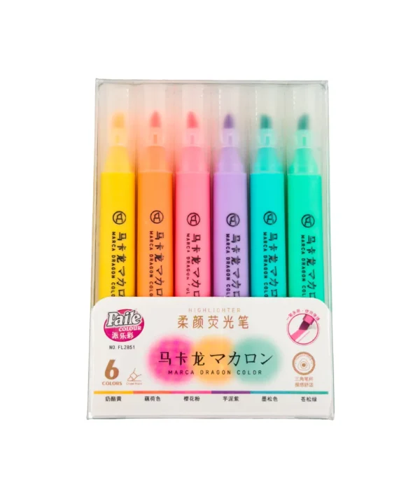 Set X 6 resaltadores pastel