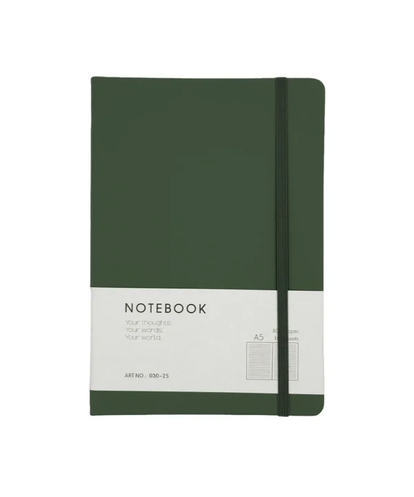 Agenda de notas unicolor con broche X unidad
