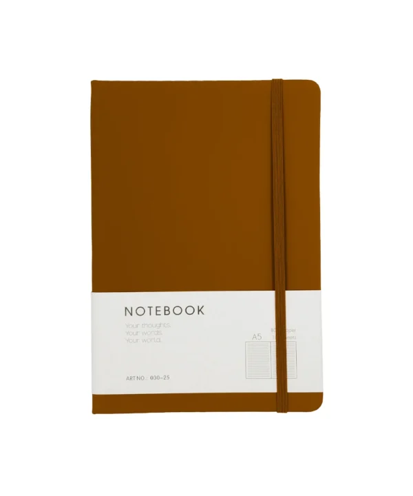 Agenda de notas unicolor con broche X unidad