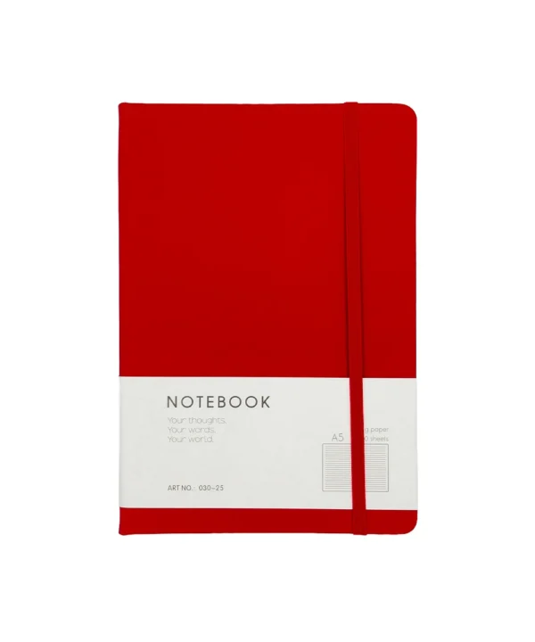 Agenda de notas unicolor con broche X unidad
