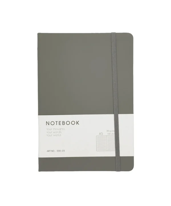 Agenda de notas unicolor con broche X unidad